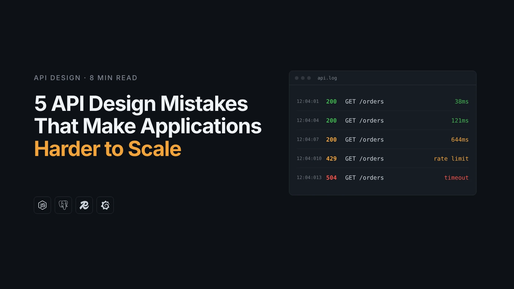 5 API Design Mistakes That Make Applications Harder to Scale