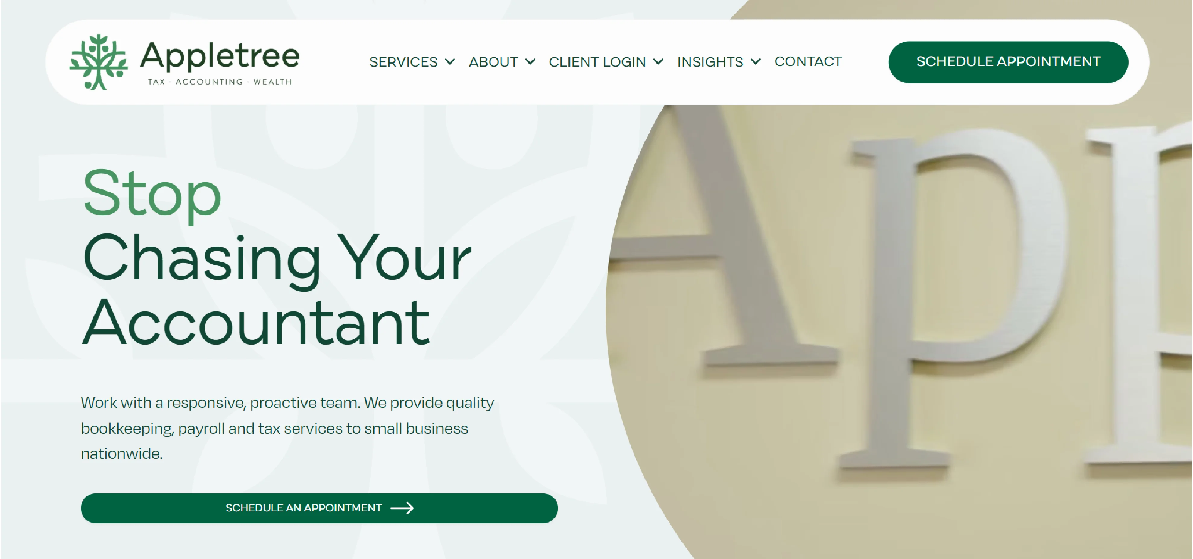 Appletree Business Services website screenshot