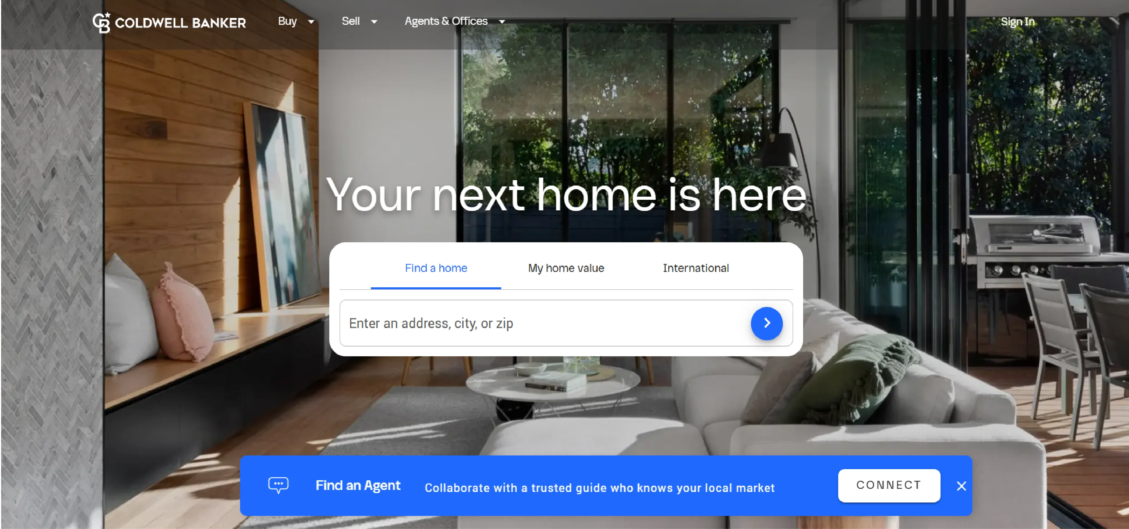Coldwell Banker website screenshot