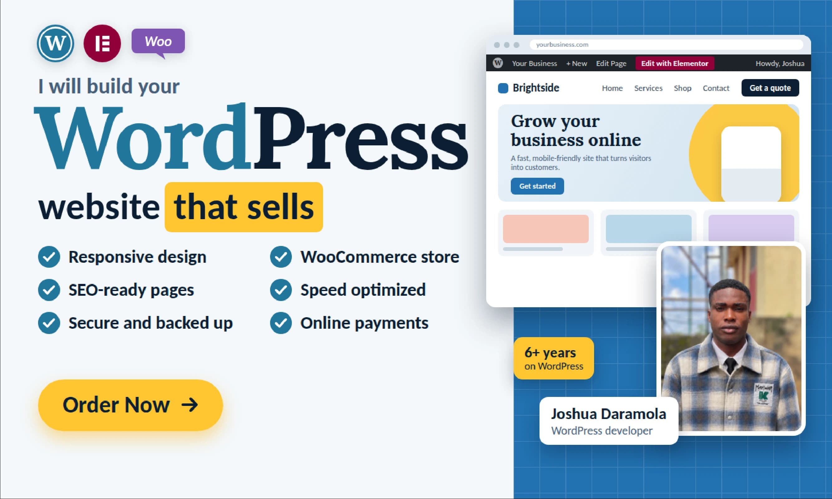 Professional WordPress Website Development Fiverr gig image