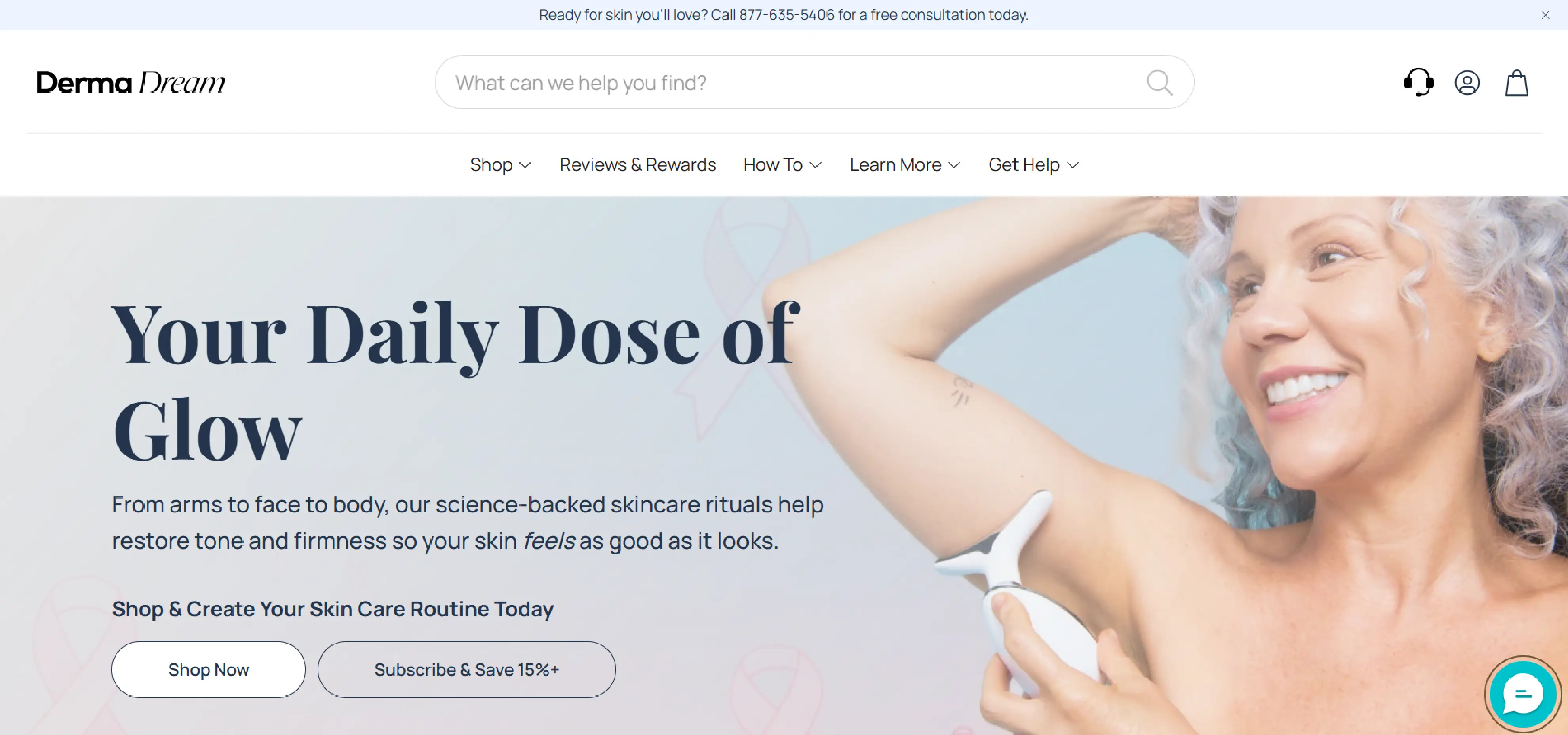 My Derma Dream website screenshot